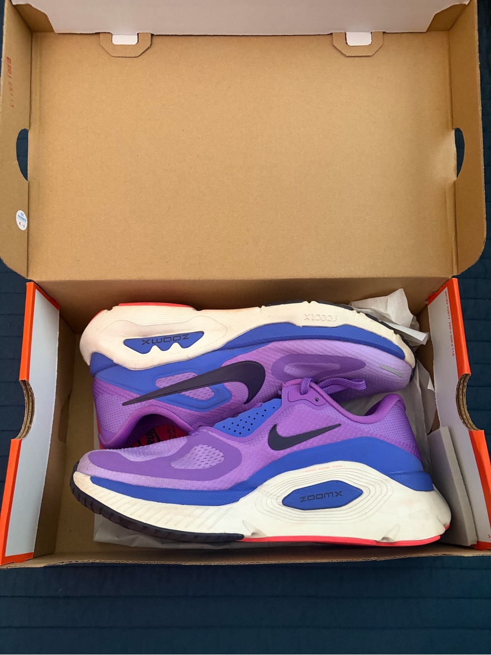 Nike WMNS Structure Plus Bright Violet/Purple Dynasty Running Shoes - Size 9.5